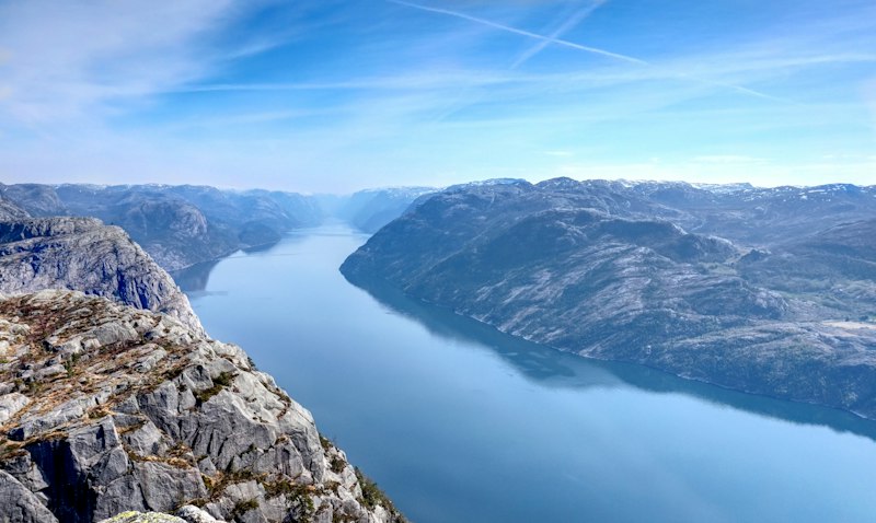 Lysefjord seen from Preikestolen (Pulpit Rock)